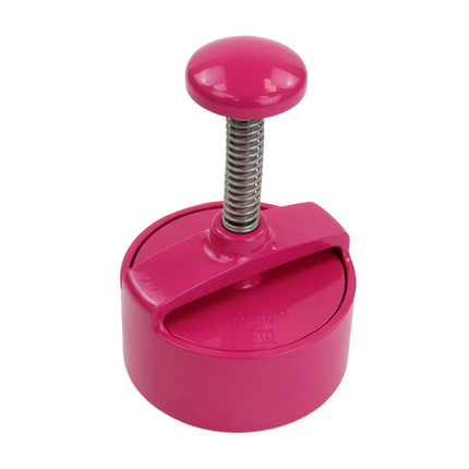 Adelmann Aluminium Hamburgerpers Roze Ø100mm