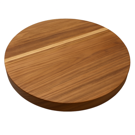 Basic Culinair Basic Culinair Teakhouten Hakblok Rond 45 x 6 cm