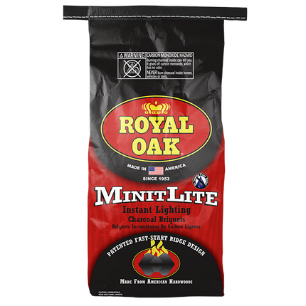 B&B Royal Oak Minit Lite Instant Charcoal Briquets 1.5 kg