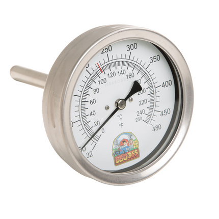 BBQ 365 Vuur&Rook / BBQ365 RVS Thermometer 150mm