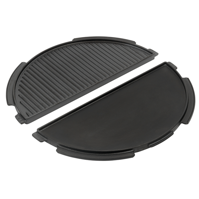 Big Green Egg Big Green Egg Half Moon Cast Iron Plancha Griddle Large