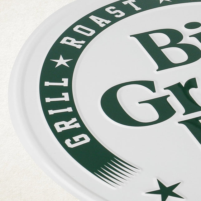 Big Green Egg Big Green Egg Rond Tekstbord Wit EST. 1974