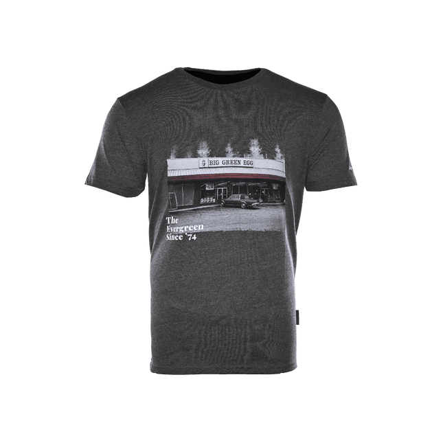 Big Green Egg Big Green Egg T-Shirt The Evergreen Since '74 Houtskool Grijs XXLarge