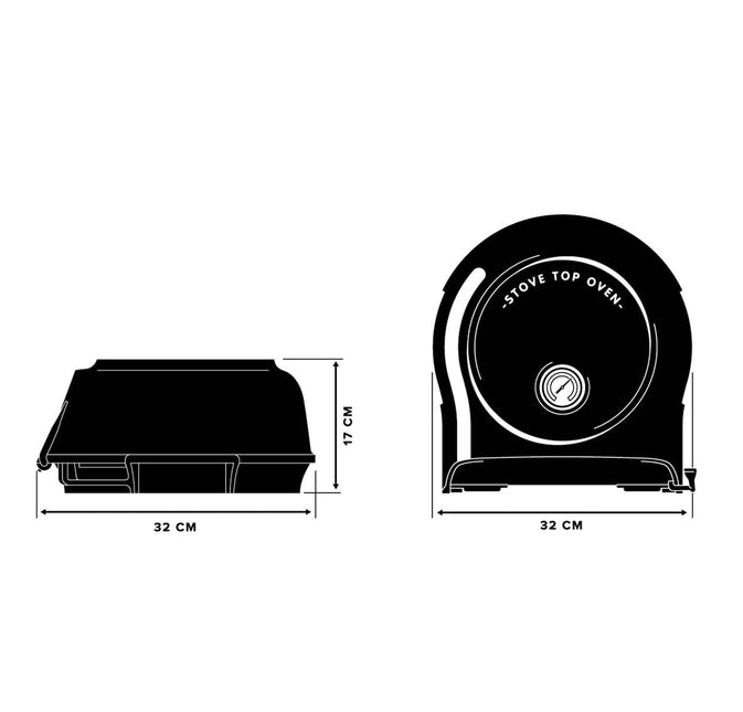 Fernus Fernus Stovetop Pizzaoven Pure Polished Aluminium