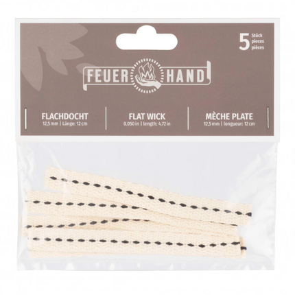 Feuerhand Feuerhand Platte Lont 12,5 mm x 12 cm (5 Stuks)