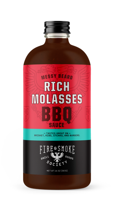 Fire&Smoke Fire&Smoke Messy Beard Stout Beer Coffee & Molasses BBQ Sauce 16.4 oz