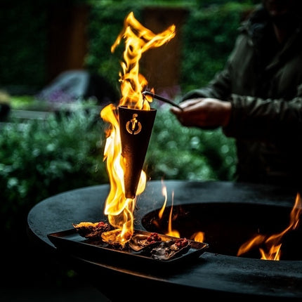 Forged Forged Churrasco Flambadou Gietijzer