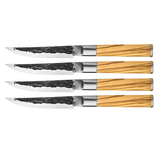 Forged Olive Forged Steakmessenset 4 stuks