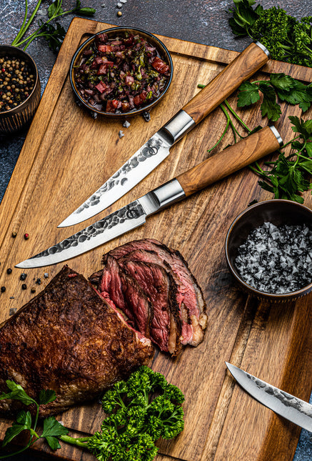 Forged Olive Forged Steakmessenset 4 stuks