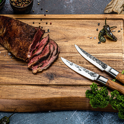 Forged Olive Forged Steakmessenset 4 stuks