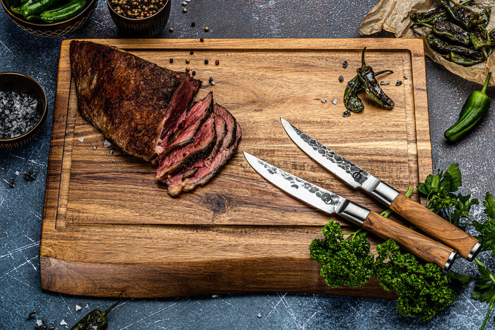 Forged Olive Forged Steakmessenset 4 stuks
