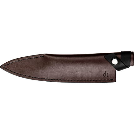 Forged VG10 Forged Koksmes met Lederen Beschermhoes