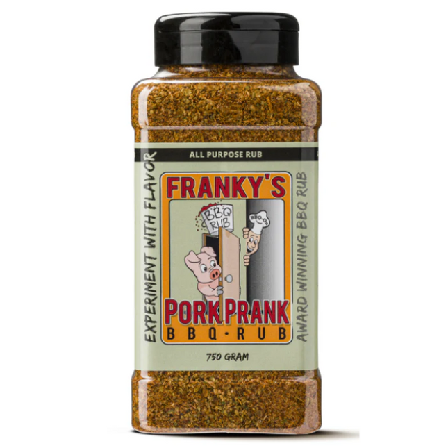 Franky's Pork Prank Franky's Pork Prank (BBQ-On) Award Winning Pork Rub 750 gram