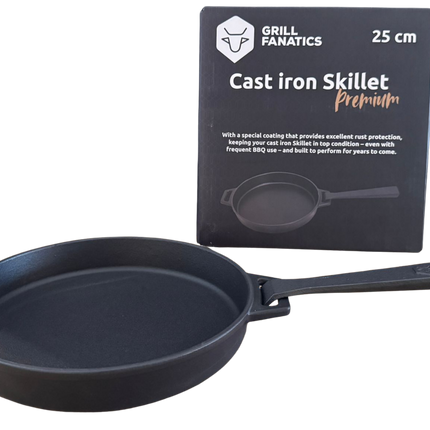 Grill Fanatics Grill Fanatics Gietijzeren Skillet 25 cm met Afneembaar Handvat