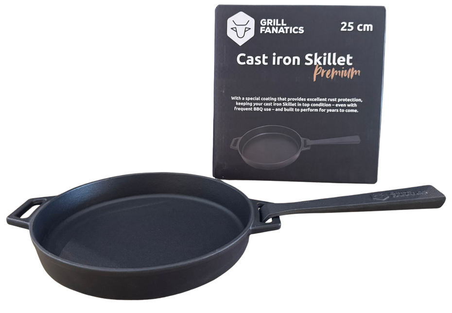 Grill Fanatics Grill Fanatics Gietijzeren Skillet 25 cm met Afneembaar Handvat