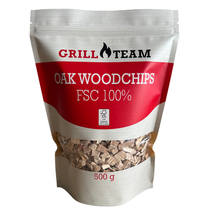 Grillteam GrillTeam Oak Woodchips 500 gram