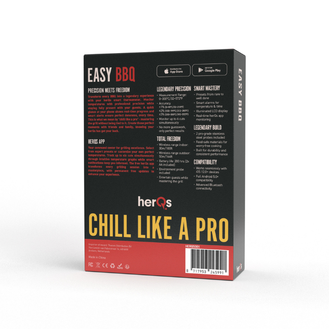 HerQs HerQs Easy Pro BBQ Thermometer
