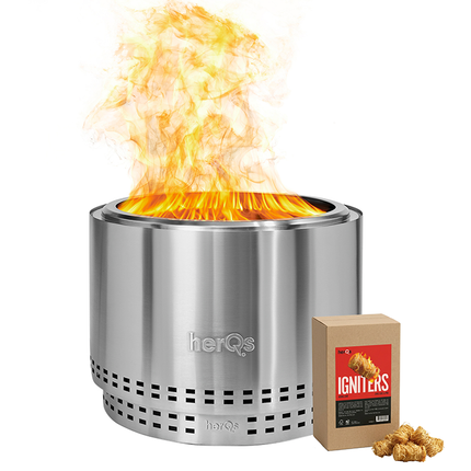 HerQs HerQs Smokeless FirePit Chief + GRATIS IGNITERS
