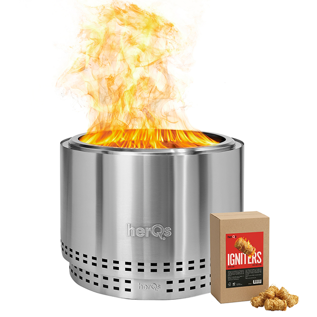 HerQs HerQs Smokeless FirePit Chief + GRATIS IGNITERS