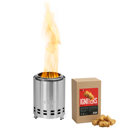 HerQs HerQs Smokeless FirePit Mighty + GRATIS IGNITERS