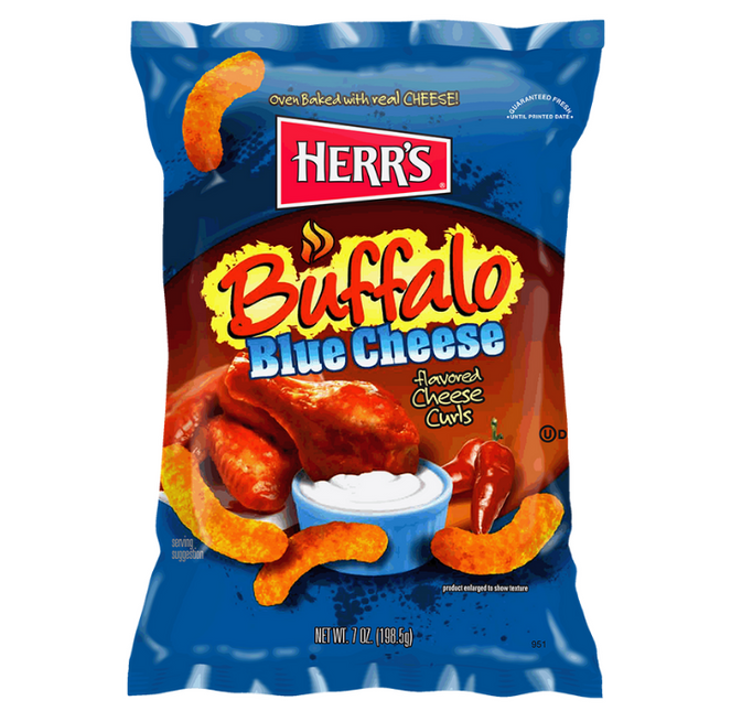 Herrs Herr's Buffalo Blue Cheese 198 gram