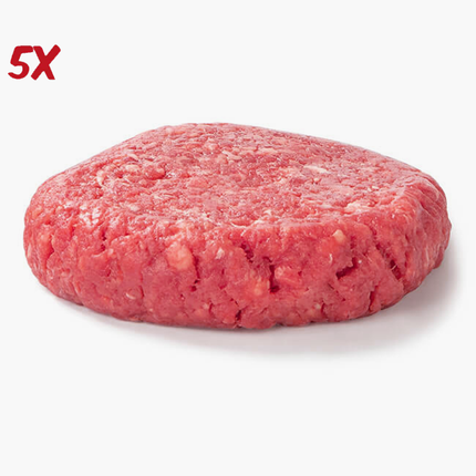 Home Made Grain Fed Black Angus Hamburger 5 x 120 gram