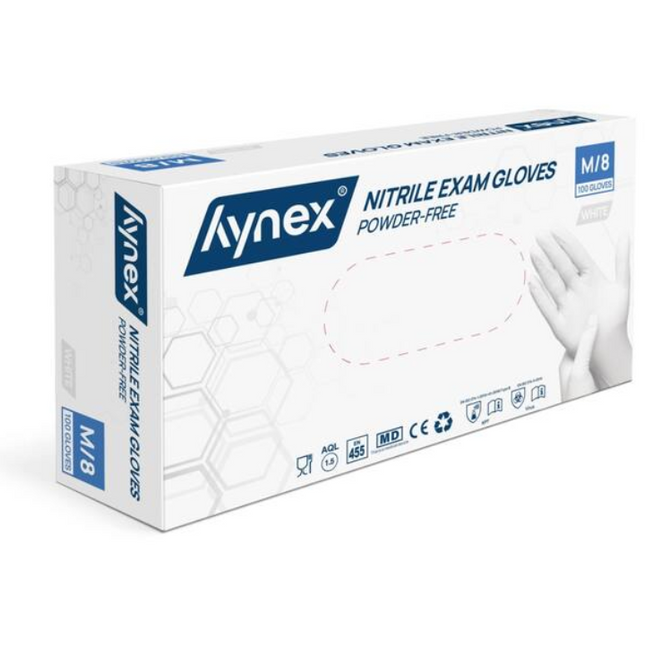 Hynex Hynex Nitril Handschoenen Xtra Strong Wit 100 stuks Medium