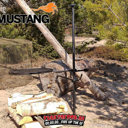 Mustang Mustang Kampvuur BBQ Set Staal Smederij Kwaliteit