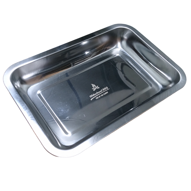 Oldschool Oldschool BBQ RVS BBQ Schaal Small 32 x 22 cm