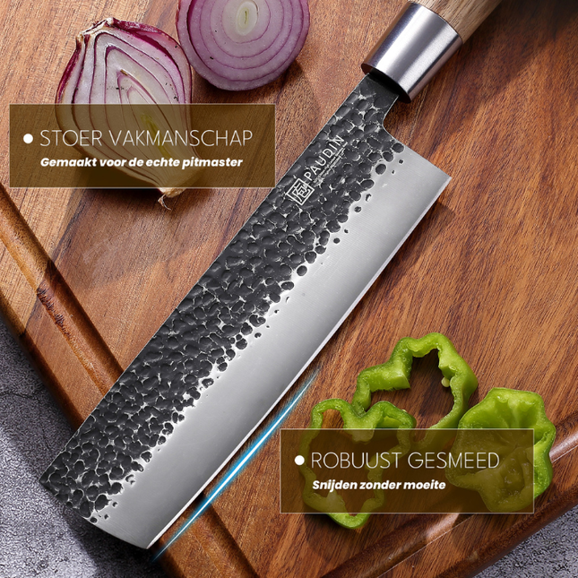Paudin Paudin Hammer Black Nakiri Mes 17,5 cm