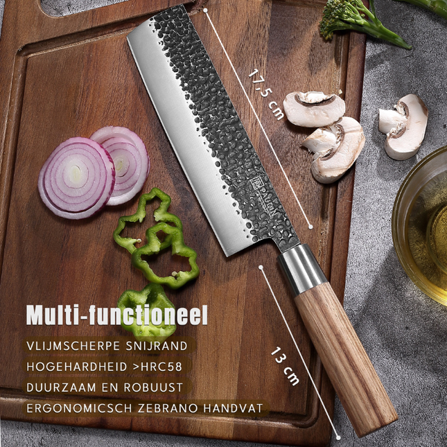 Paudin Paudin Hammer Black Nakiri Mes 17,5 cm