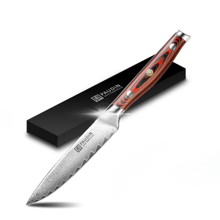 Paudin Paudin Plume Luxe Damascus Universeel Mes 12 cm