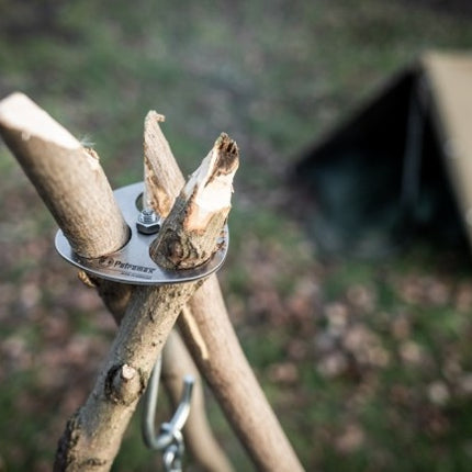 Petromax Petromax D-Ring Driepoot Plaat met Haak en Ketting