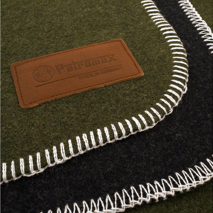 Petromax Petromax Wollen Deken Groen/Zwart 150 x 200 cm