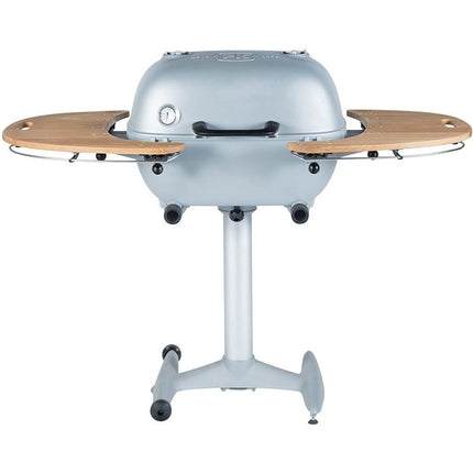 PK Grill PK360 Grill & Smoker Silver Met Teakhouten Zijtafels