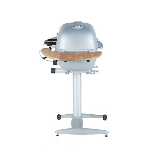 PK Grill PK360 Grill & Smoker Silver Met Teakhouten Zijtafels