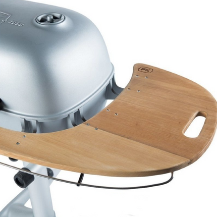 PK Grill PK360 Grill & Smoker Silver Met Teakhouten Zijtafels