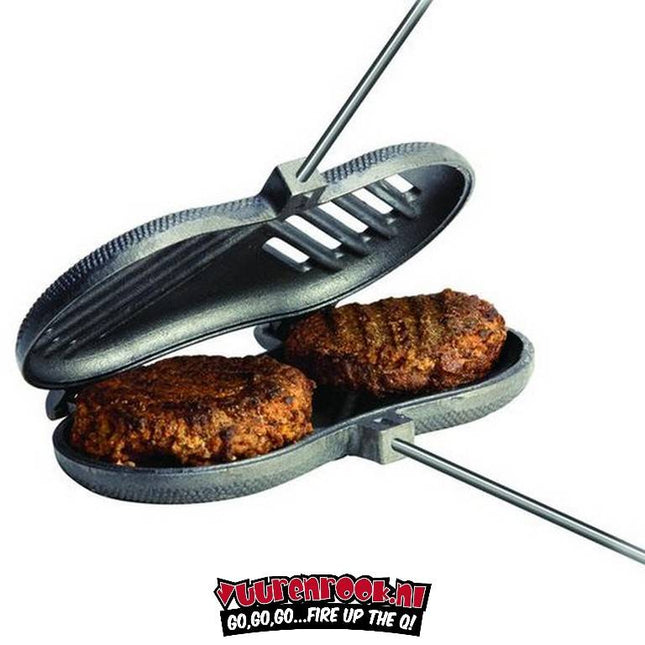 Rome's Industries Rome Pie Iron Double Burger Griller