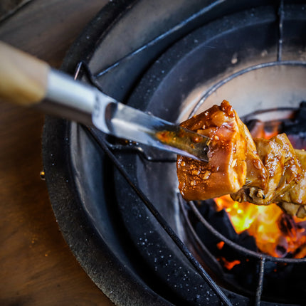 Second Chance Second Chance: Churrasco Forged Spies V-vorm 50 cm