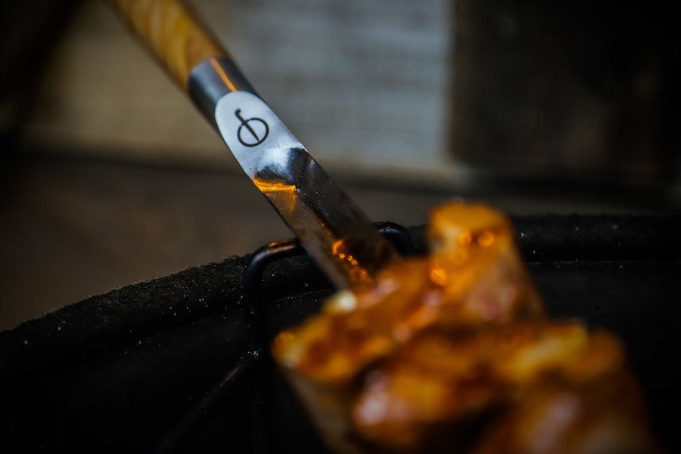 Second Chance Second Chance: Churrasco Forged Spies V-vorm 50 cm