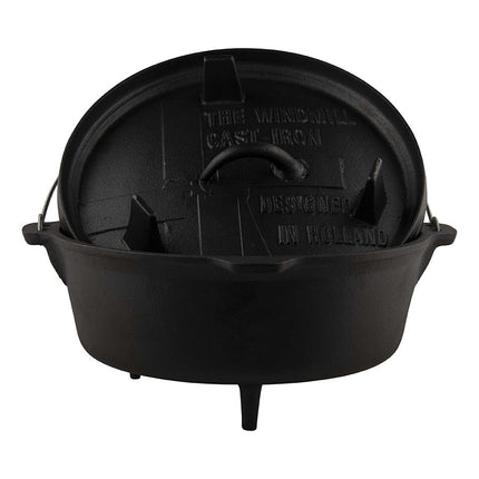The Windmill Cast Iron Second Chance: The Windmill Dutch Oven 6 quarts Met Pootjes