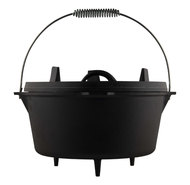 The Windmill Cast Iron Second Chance: The Windmill Dutch Oven 9 quarts Met Pootjes