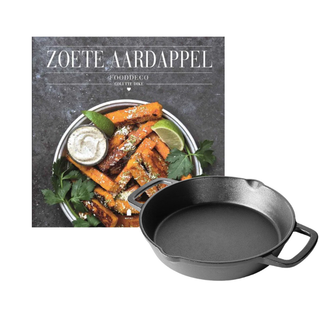 The Windmill Cast Iron The Windmill Skillet Medium met 2 Handvaten + GRATIS Aardappel