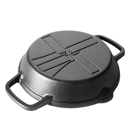 The Windmill Cast Iron The Windmill Skillet Small met 2 Handvaten
