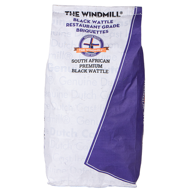 The Windmill Cast Iron Transport Damage: The Windmill Black Wattle Briketten Pillow Shape 6 kg