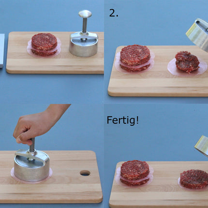Vuur & Rook Aluminium Hamburgerpers Ø 100mm