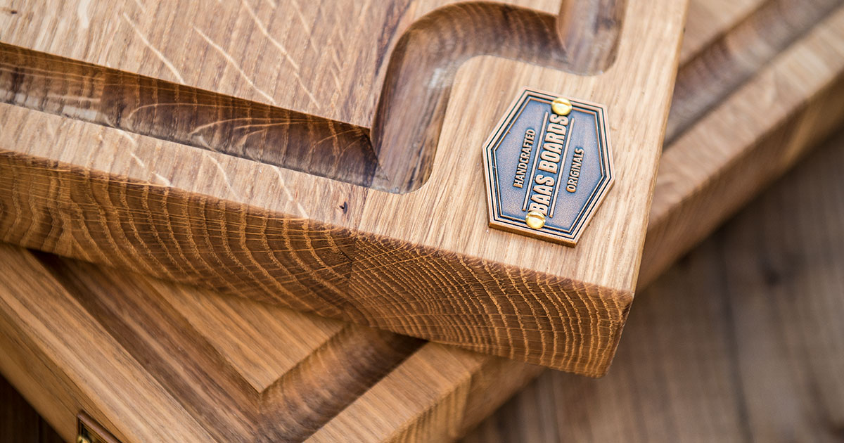 Vuur & Rook Baas Boards Eiken Houten Snijplank 49 x 40 x 4 cm