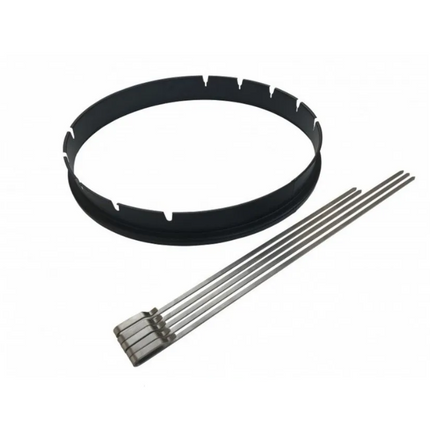 Vuur & Rook BBQ Rotisserie Ring 57cm met Spiesen Set