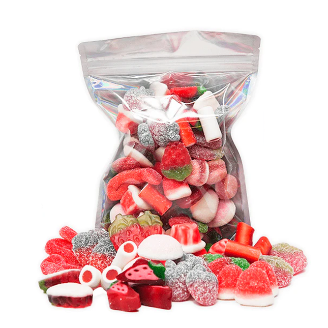 Vuur & Rook Candywrap Sweet & Sour Strawberry Mix 500 gram