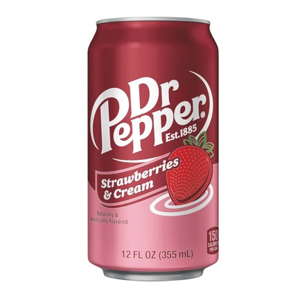 Vuur & Rook Dr Pepper Strawberry & Cream 355 ml